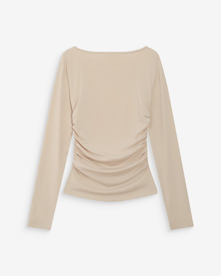 Grace&Mila - Valeda Draped long-sleeve top-packshot achter