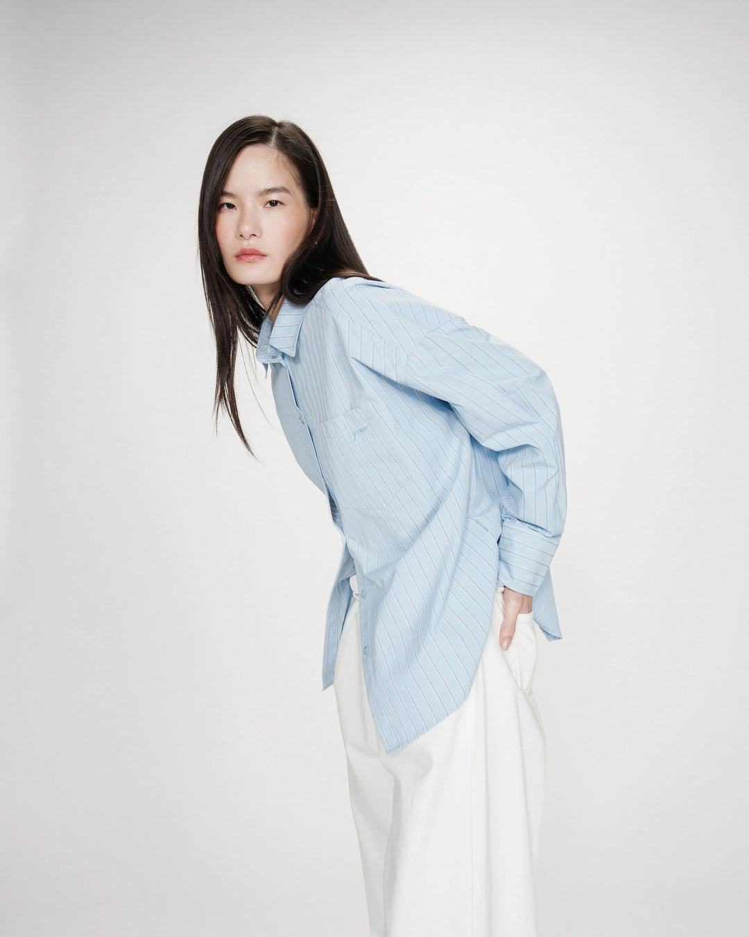 Grace&Mila - Valerie oversized shirt-zijaanzicht