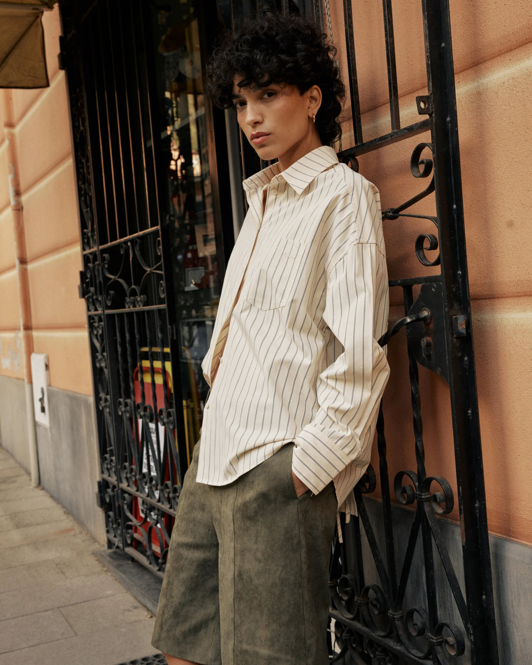 Grace&Mila - Valerie oversized shirt-modelfoto