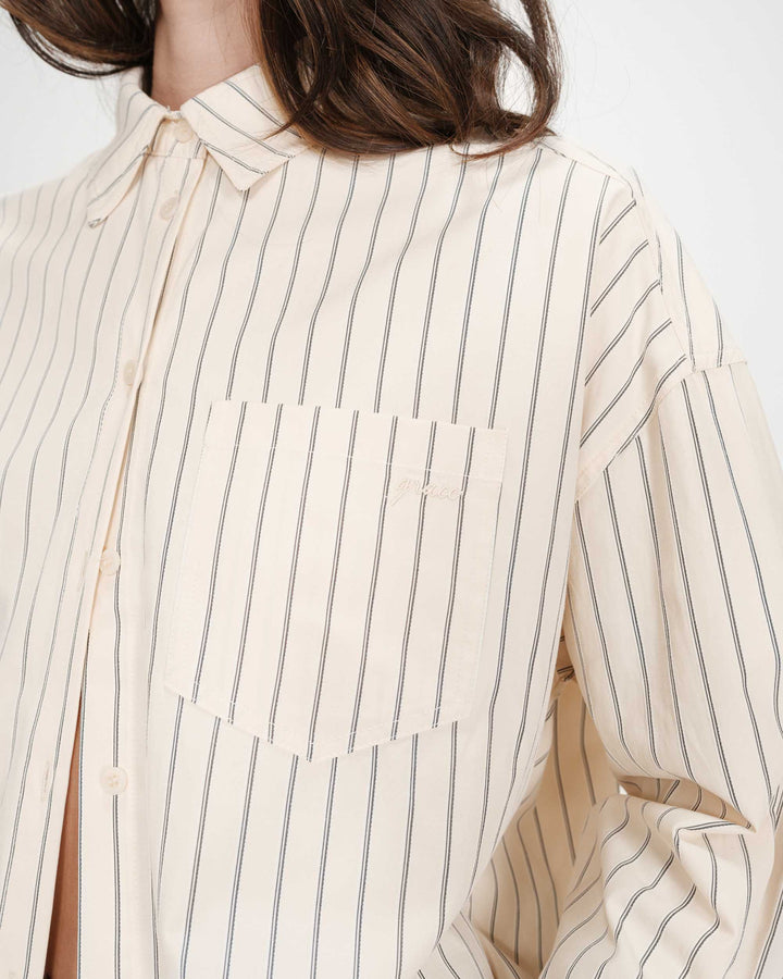 Grace&Mila - Valerie oversized shirt-detailfoto
