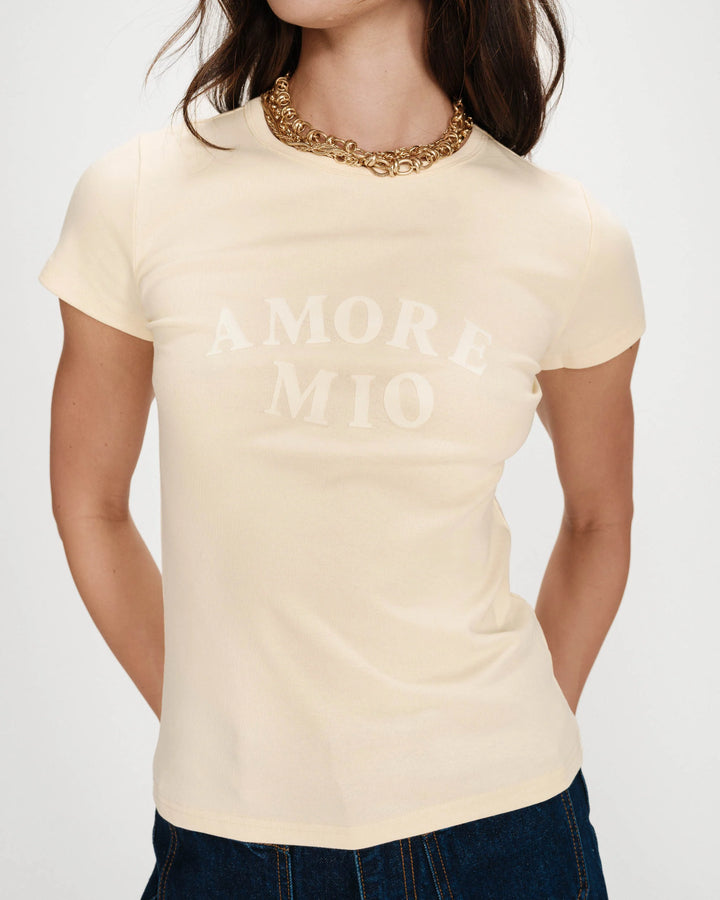 Grace&Mila - Valerio Velvet-print T-shirt-vooraanzicht