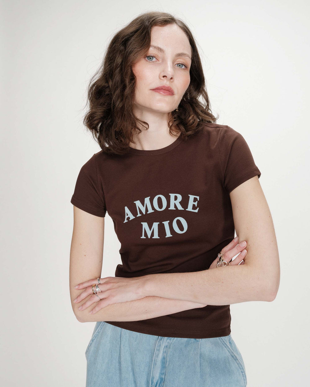 Grace&Mila - Valerio Velvet-print T-shirt-vooraanzicht