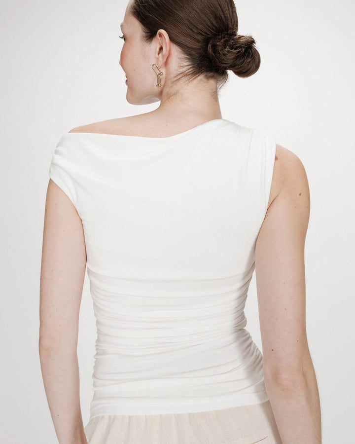 Grace&Mila - Valley draped sleeveless top-achteraanzicht