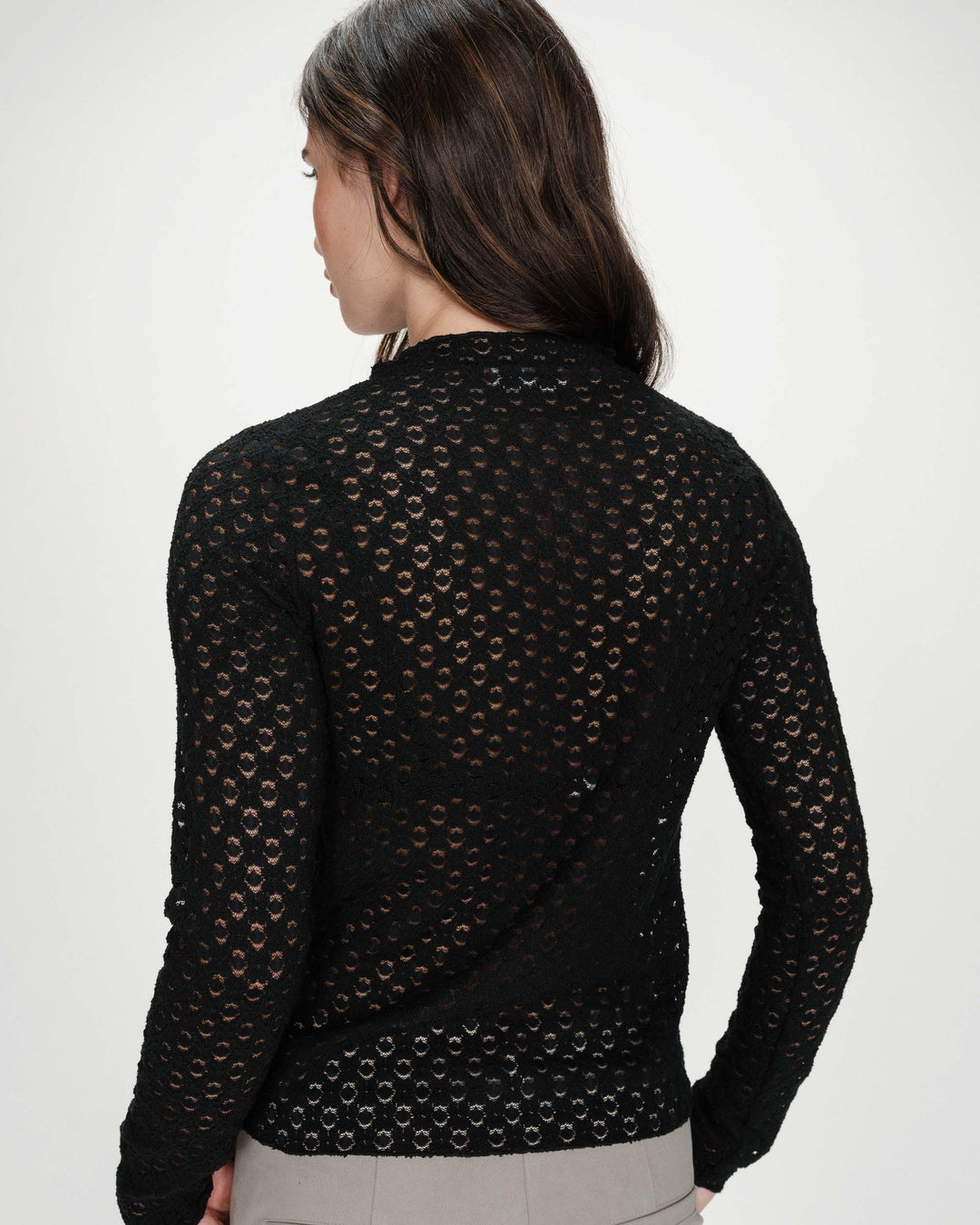 Grace&Mila - Valmy long sleeve lace top-achteraanzicht