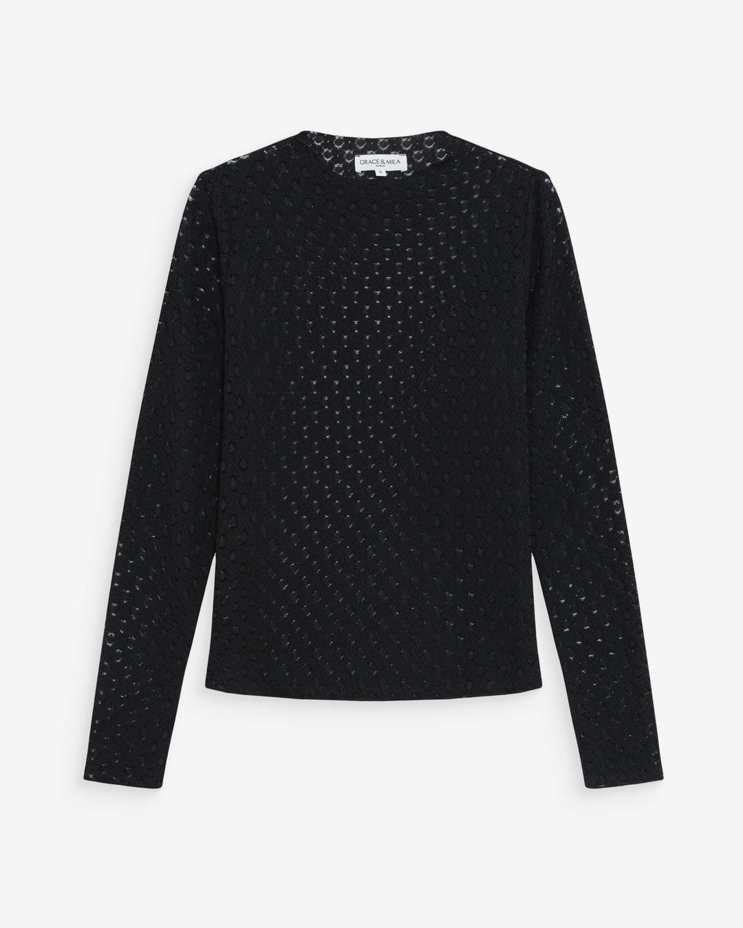 Grace&Mila - Valmy long sleeve lace top-packshot