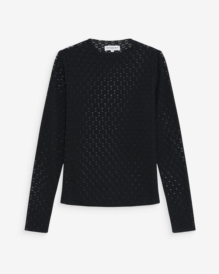 Grace&Mila - Valmy long sleeve lace top-packshot