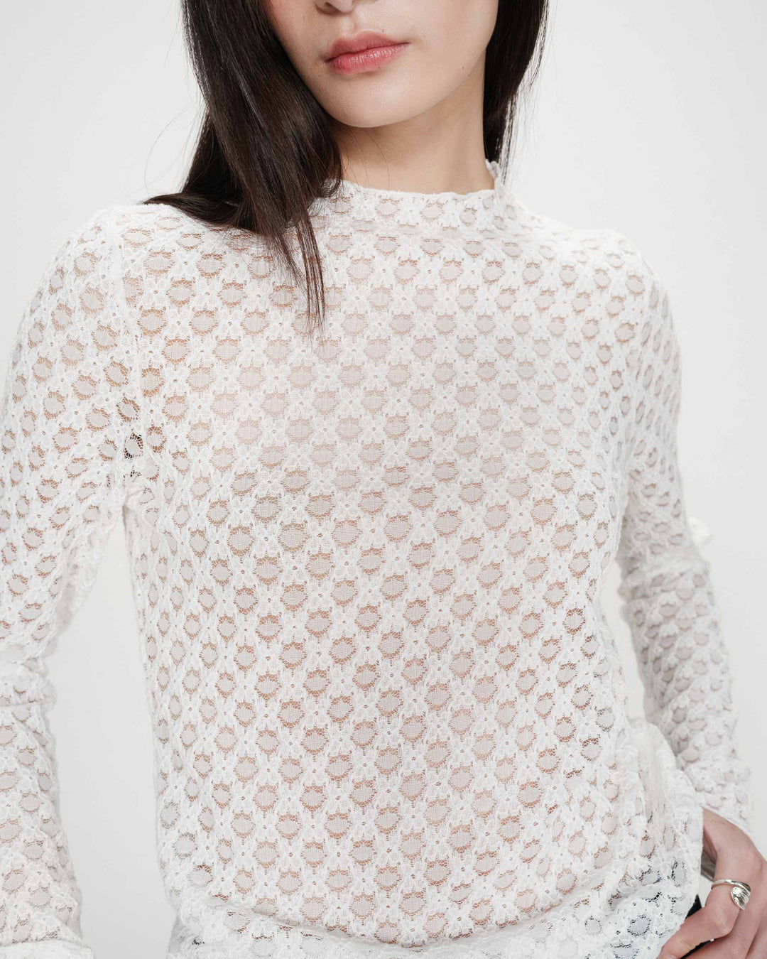 Grace&Mila - Valmy long sleeve lace top-detailfoto