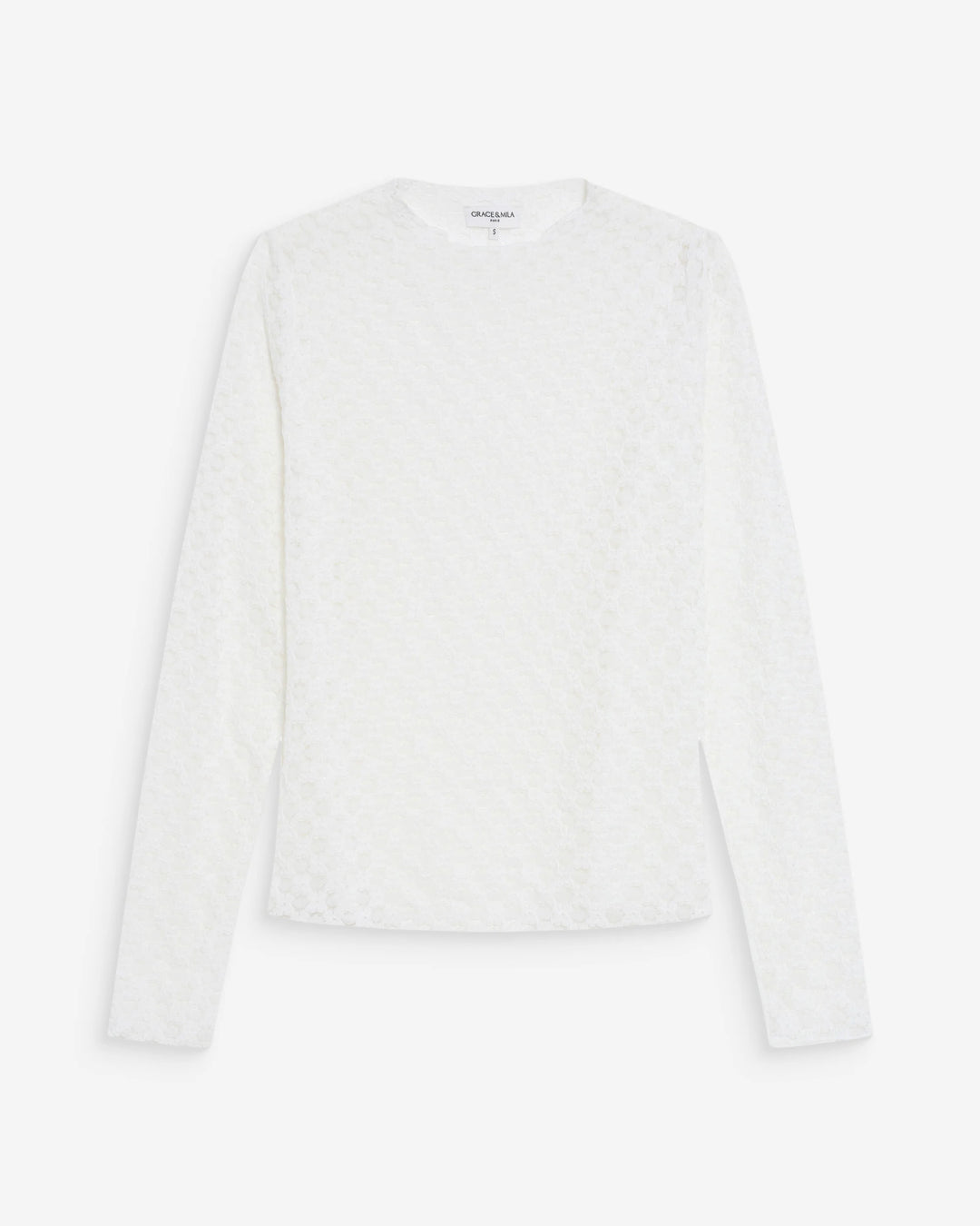 Grace&Mila - Valmy long sleeve lace top-packshot