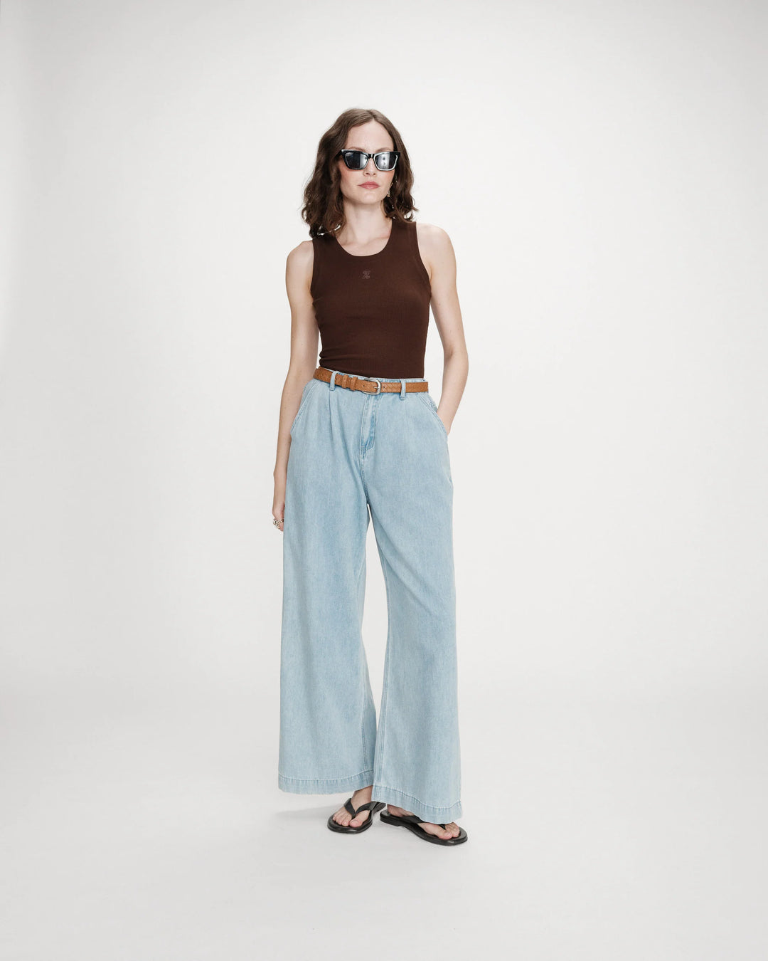 Grace&Mila - Valou embroidered tank top-voorzijde