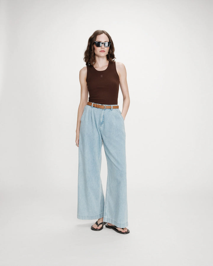 Grace&Mila - Valou embroidered tank top-voorzijde