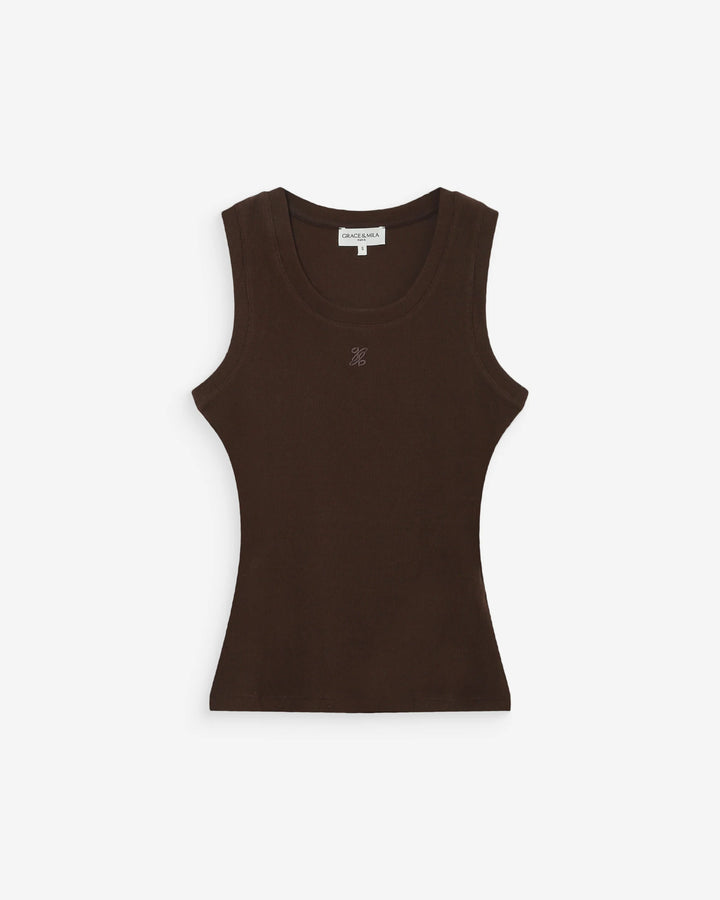 Grace&Mila - Valou embroidered tank top-packshot 