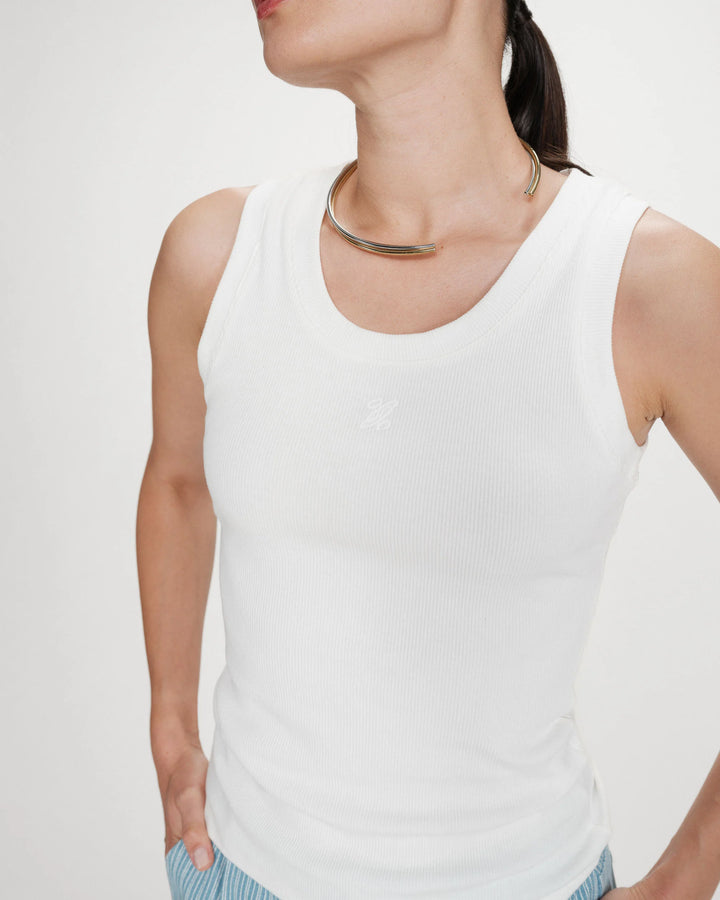 Grace&Mila - Valou embroidered tank top-vooraanzicht