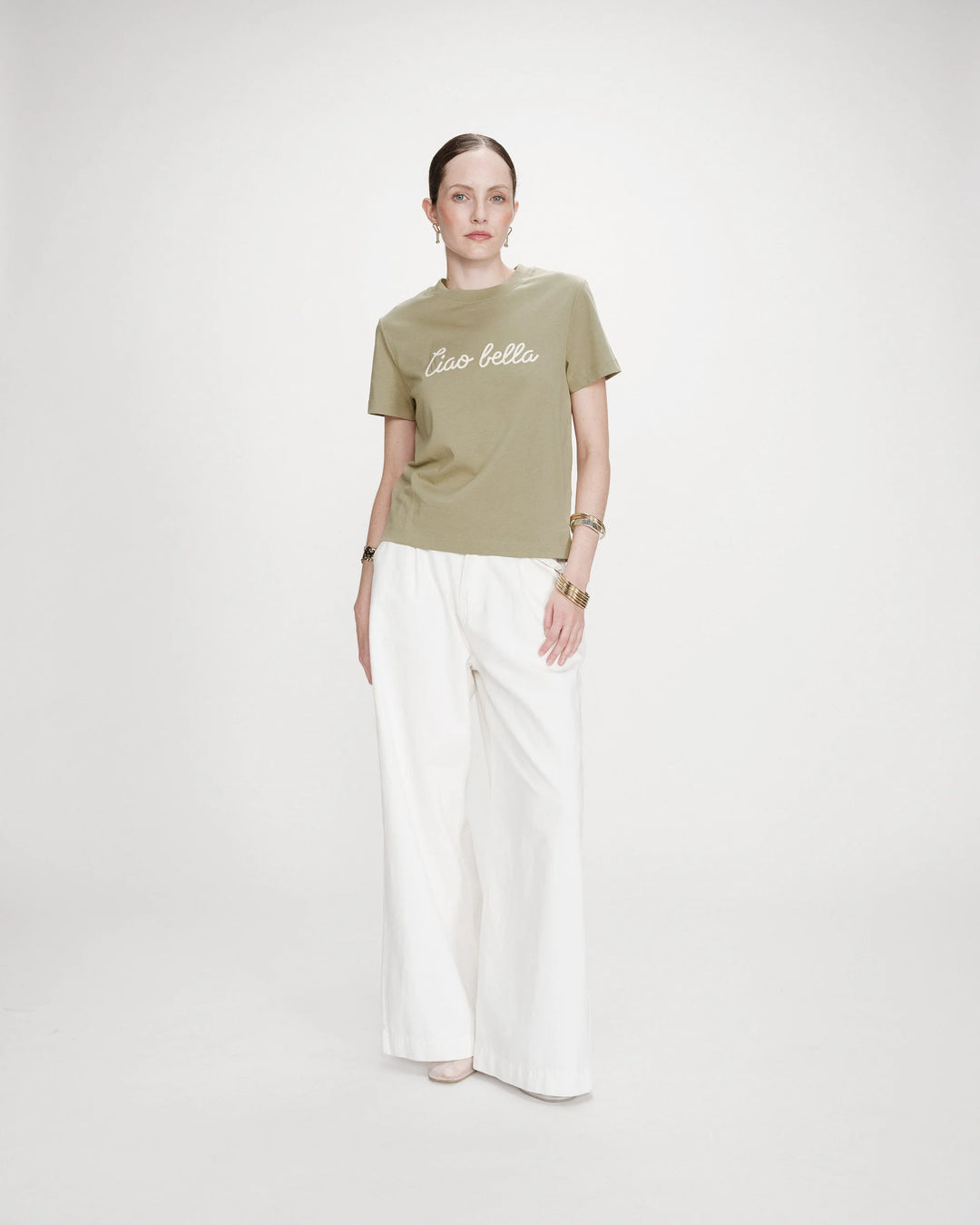 Grace&Mila - Vanders embroidered T-shirt-aanfoto