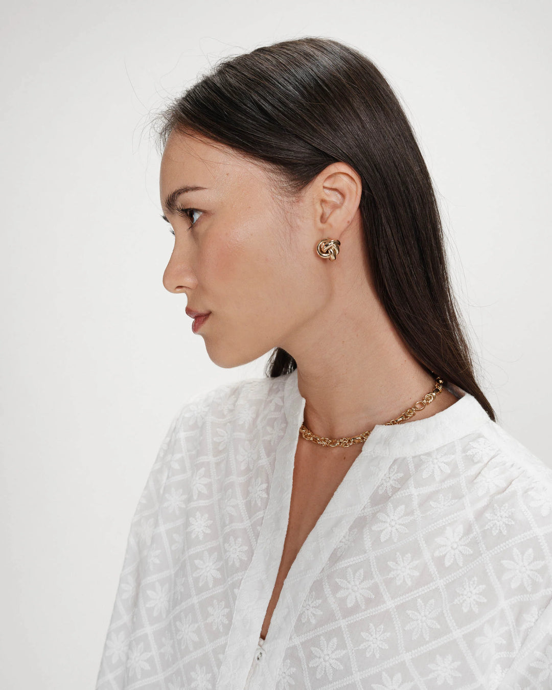 Grace&Mila - Vandita eyelet embroidery blouse-detailfoto