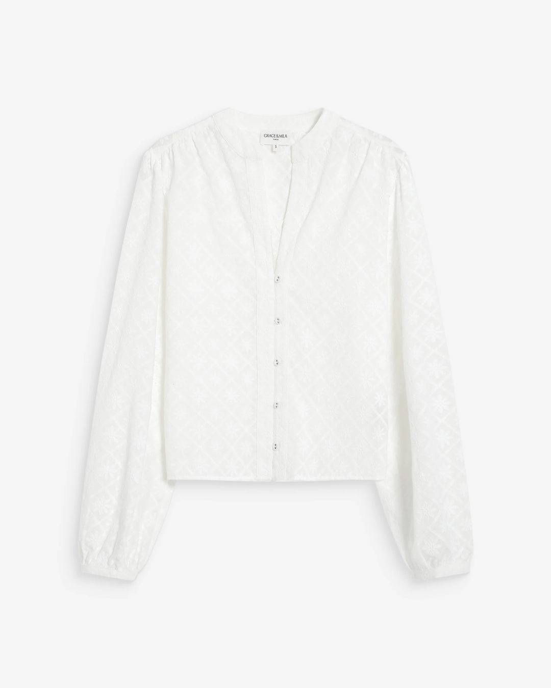 Grace&Mila - Vandita eyelet embroidery blouse-packshot
