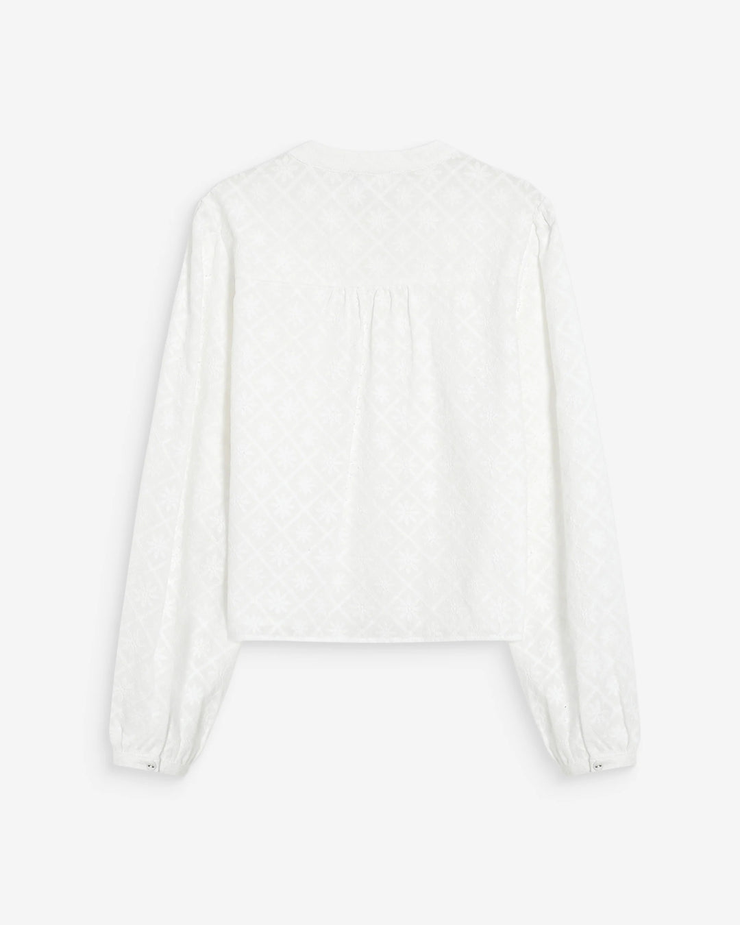 Grace&Mila - Vandita eyelet embroidery blouse-packshot achter