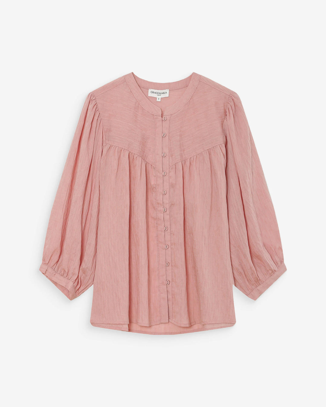 Grace&Mila - Vanille Balloon-sleeve blouse-packshot