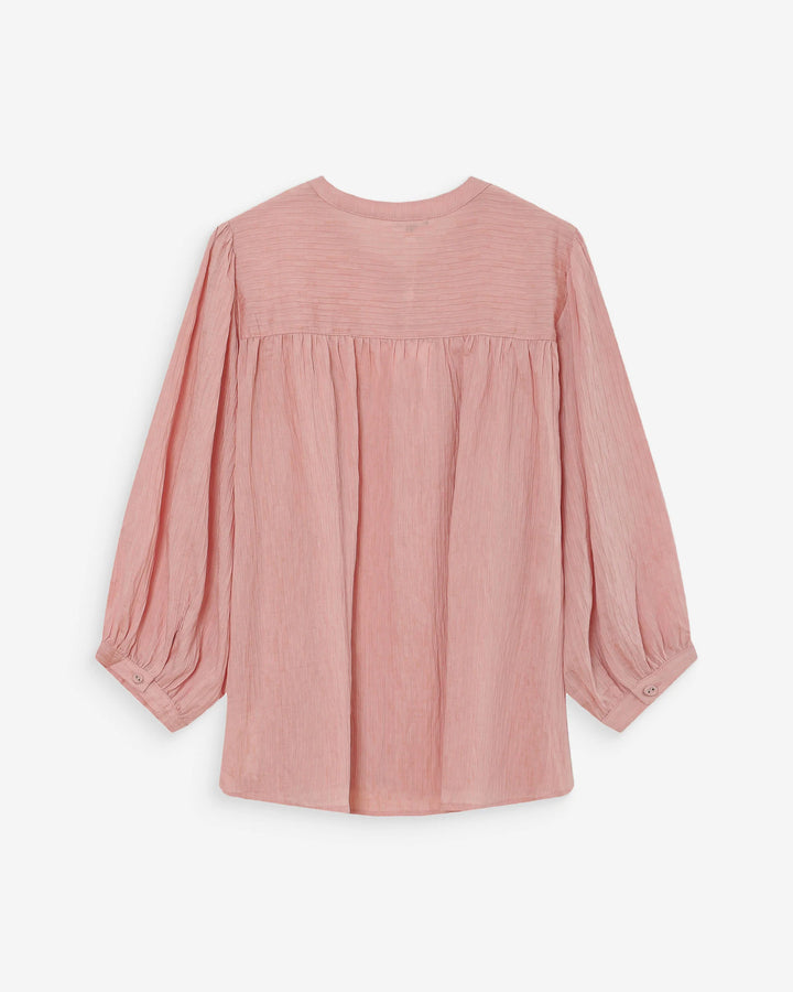Grace&Mila - Vanille Balloon-sleeve blouse-packshot achter
