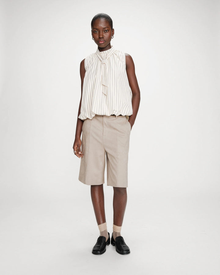 Grace&Mila - Vanya balloon poplin top-aanfoto