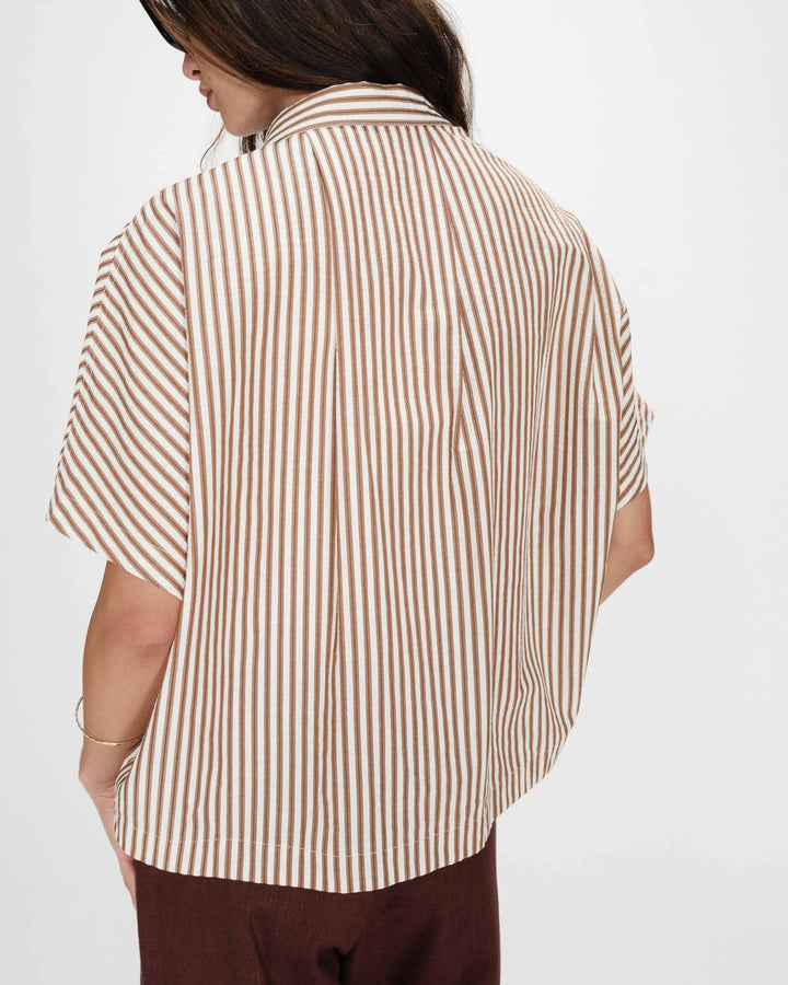 Grace&Mila - Vercia wide striped shirt-achteraanzicht