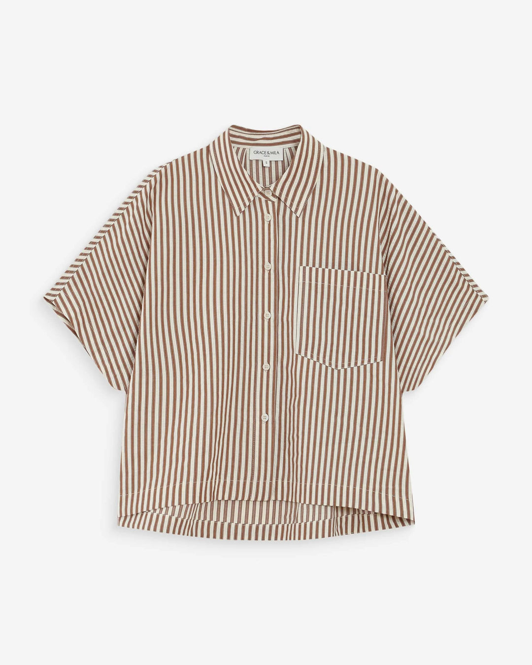 Grace&Mila - Vercia wide striped shirt-packshot