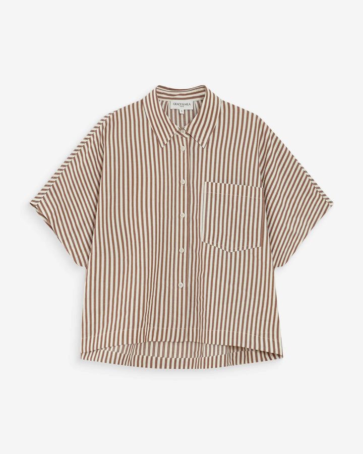 Grace&Mila - Vercia wide striped shirt-packshot