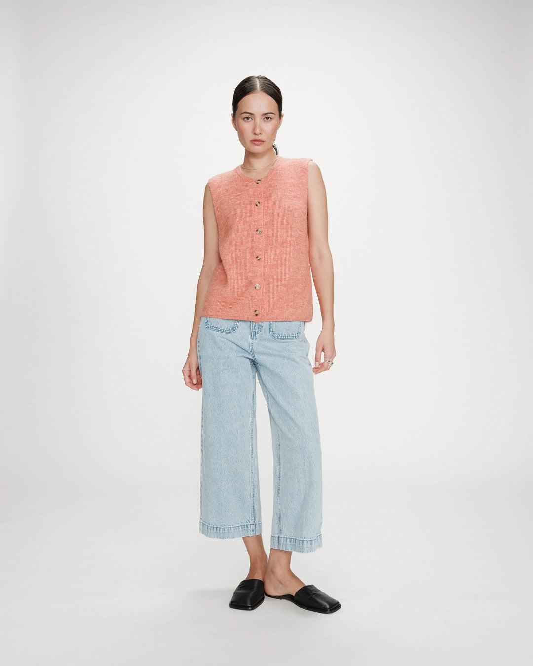 Grace&Mila - Vollando sleveless cardigan-vooraanzicht