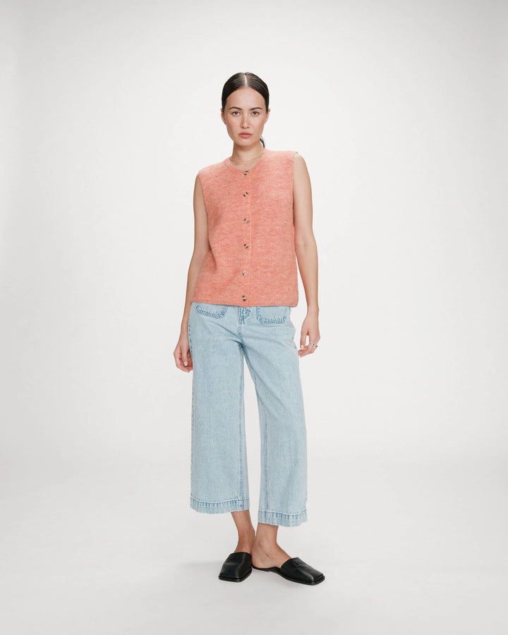 Grace&Mila - Vollando sleveless cardigan-vooraanzicht