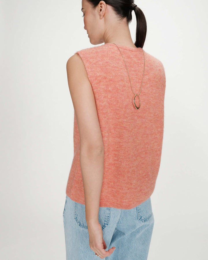 Grace&Mila - Vollando sleveless cardigan-achteraanzicht