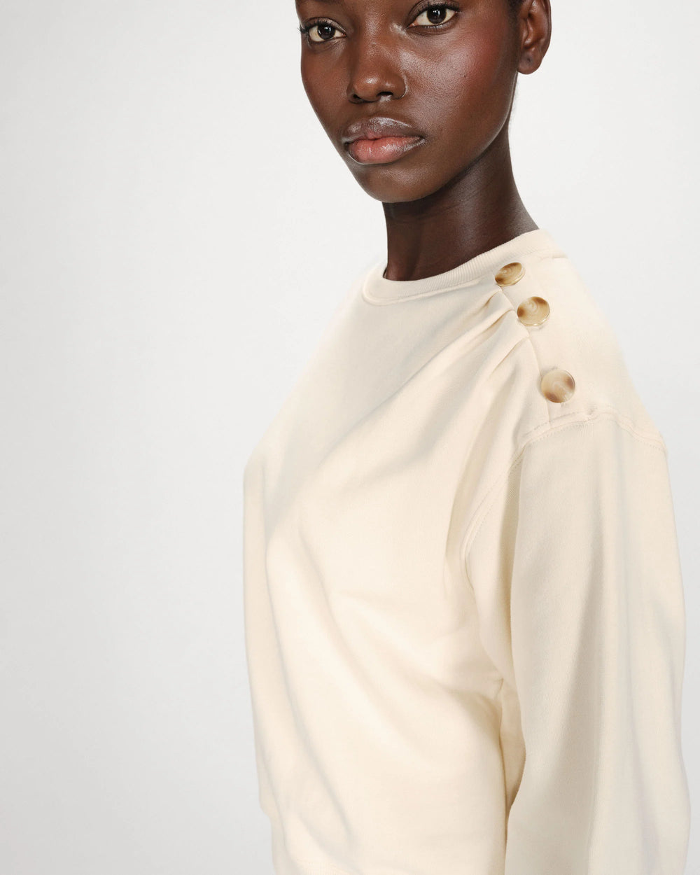 Grace&Mila - Vonan buttoned sweatshirt-detailfoto