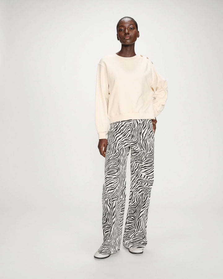 Grace&Mila - Vonan buttoned sweatshirt-voorzijde