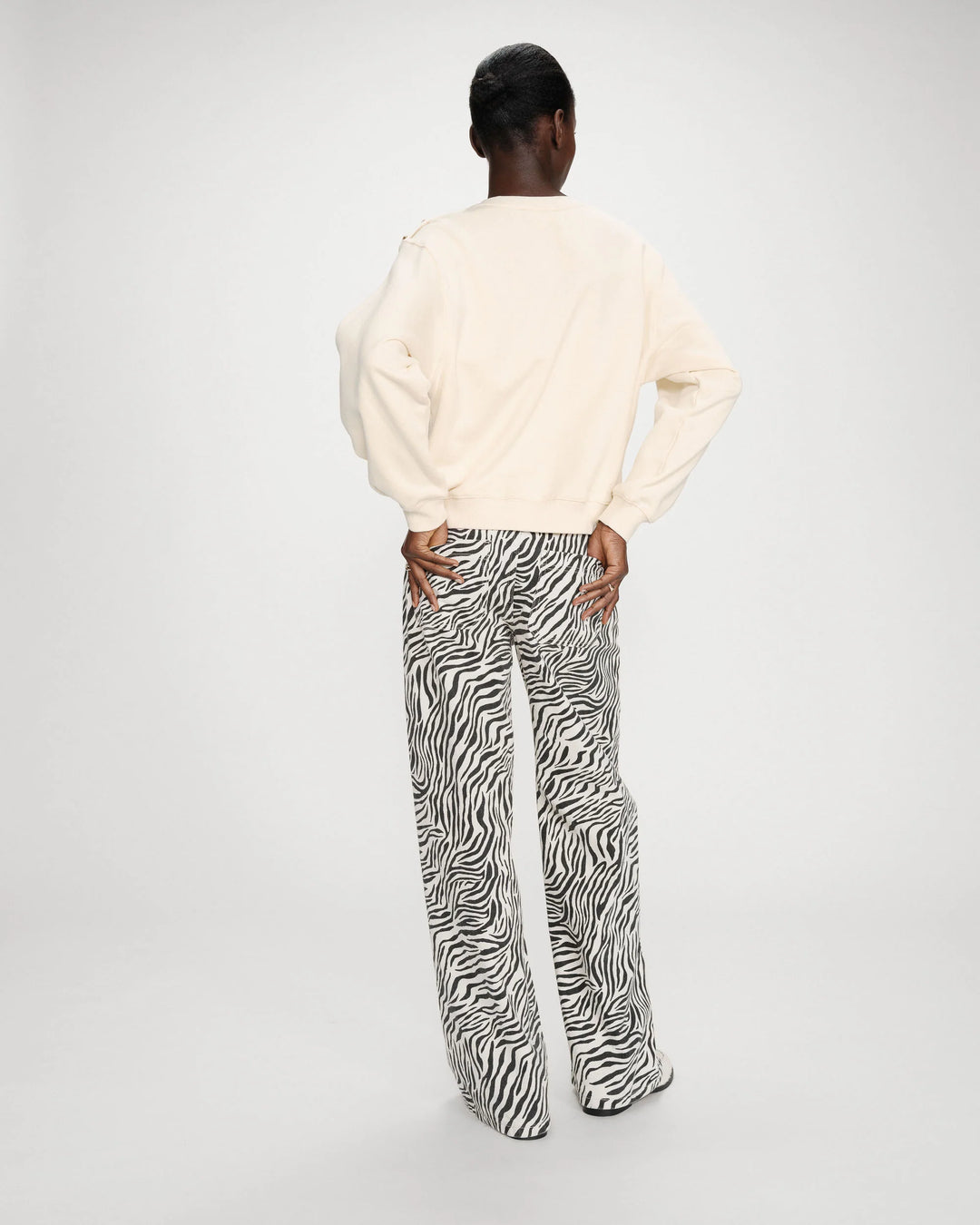 Grace&Mila - Vonan buttoned sweatshirt-achteraanzicht