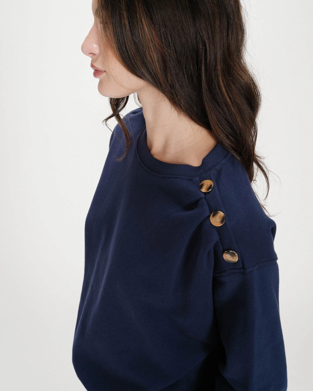 Grace&Mila - Vonan buttoned sweatshirt-detailfoto 