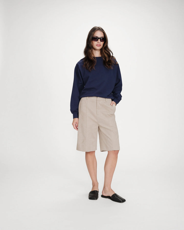 Grace&Mila - Vonan buttoned sweatshirt-voorzijde