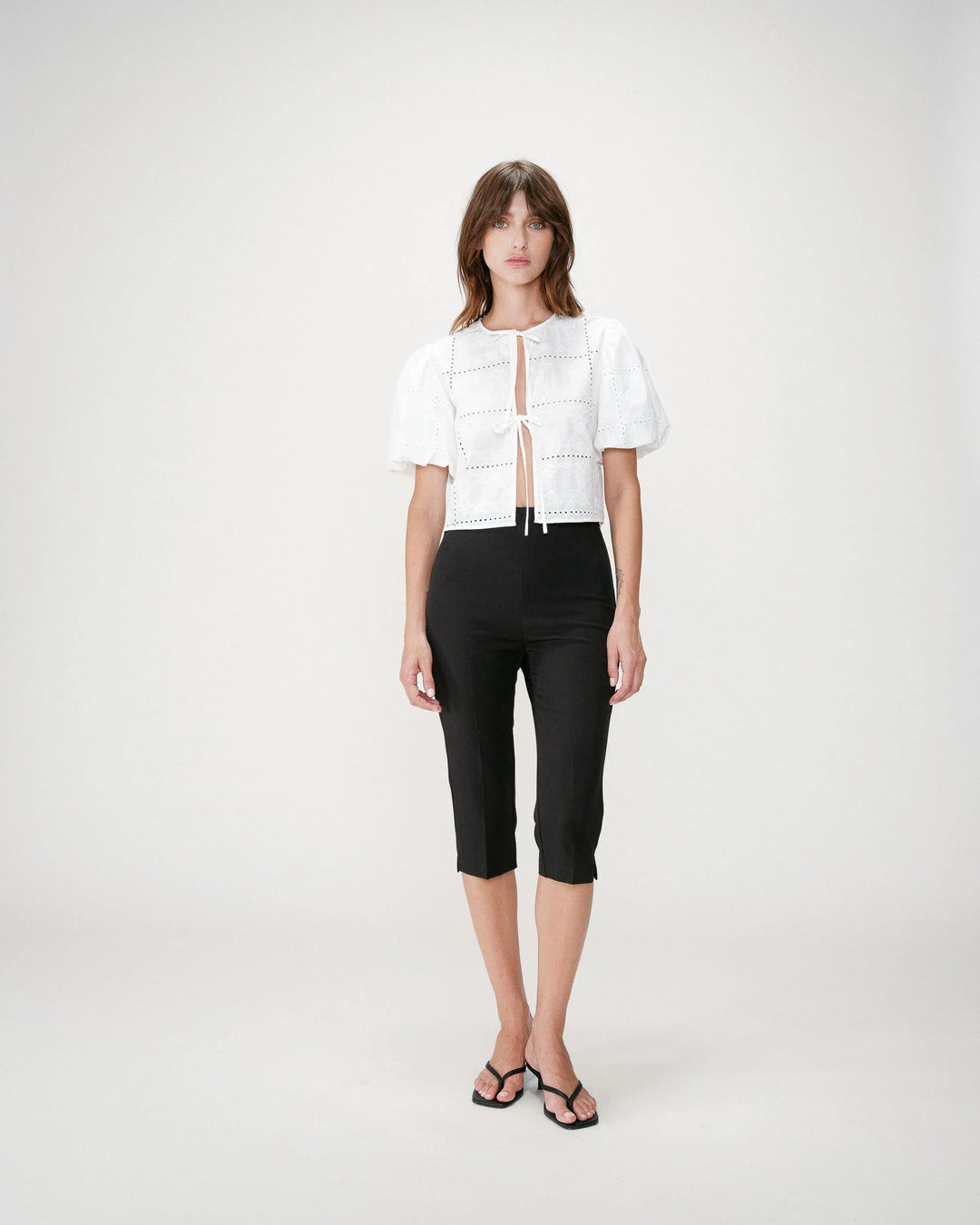 Grace&Mila - balloon-sleeve blouse WYLETTE-voorzicht