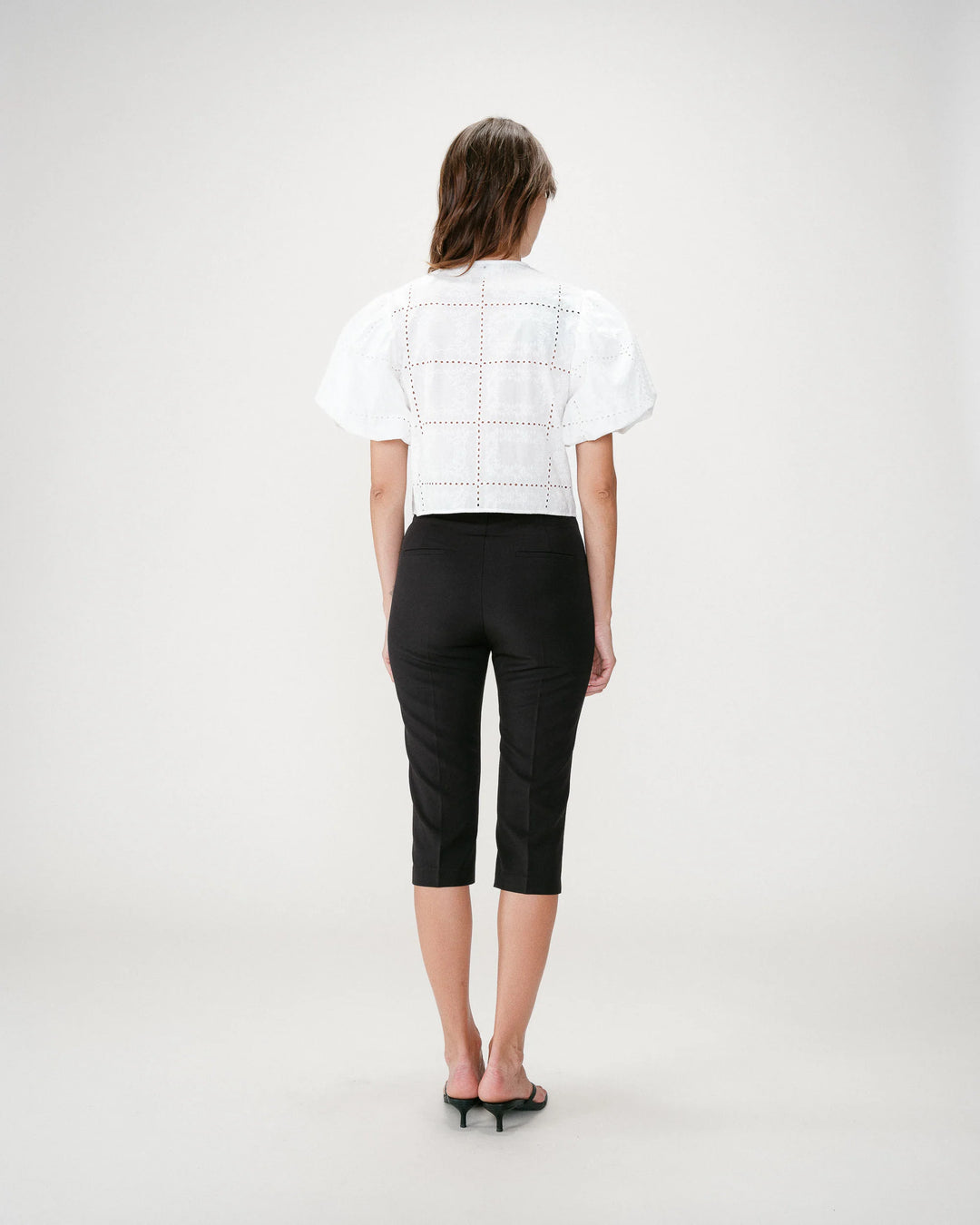 Grace&Mila - balloon-sleeve blouse WYLETTE-achteraanzicht