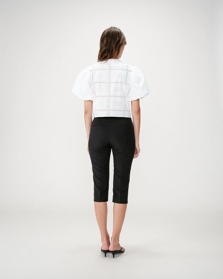 Grace&Mila - balloon-sleeve blouse WYLETTE-achteraanzicht
