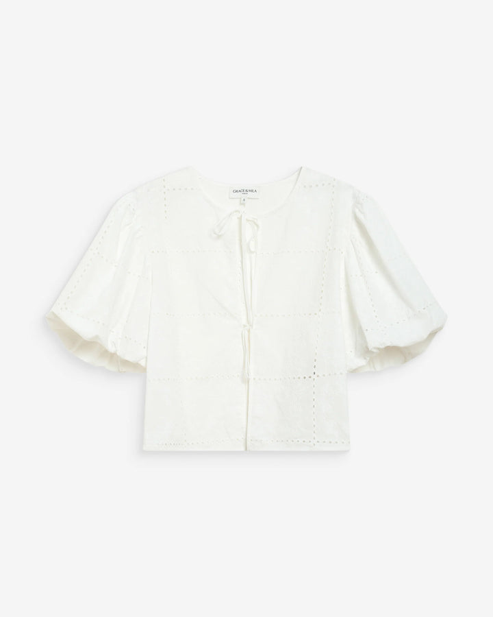 Grace&Mila - balloon-sleeve blouse WYLETTE-packshot
