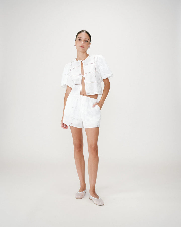 Grace&Mila - cream shorts WYLER-voorzijde