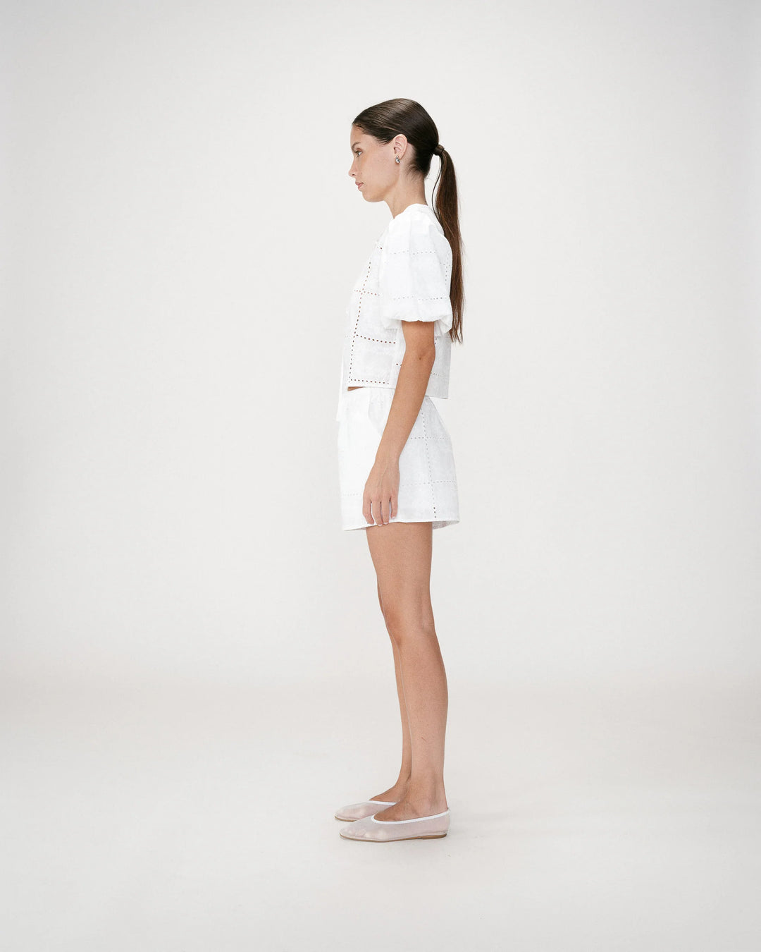 Grace&Mila - cream shorts WYLER-zijaanzicht