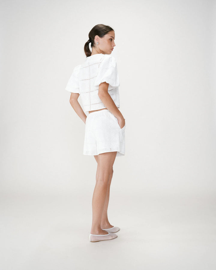 Grace&Mila - cream shorts WYLER-achteraanzicht