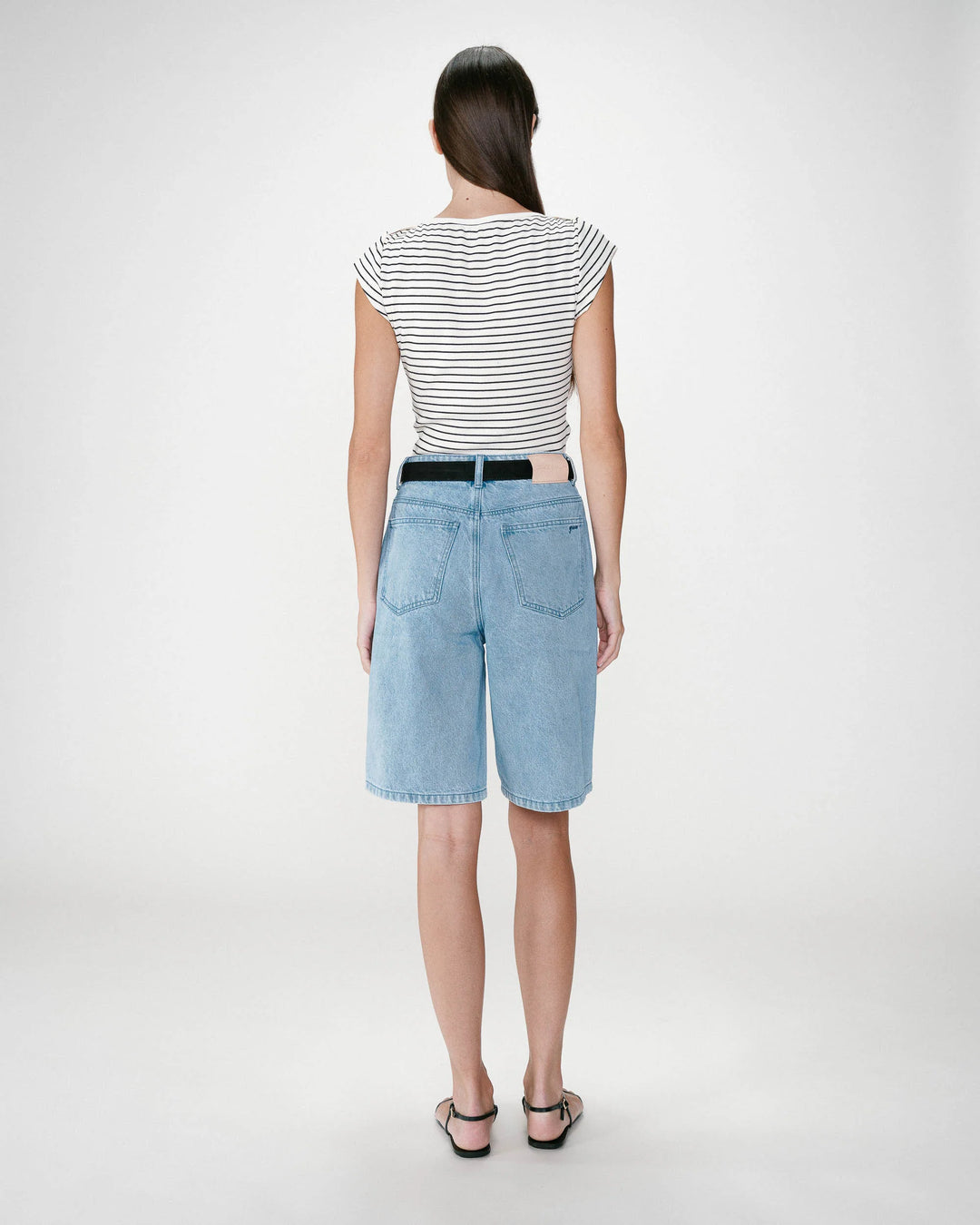 Grace&Mila - denim bermuda WILL-achteraanzicht