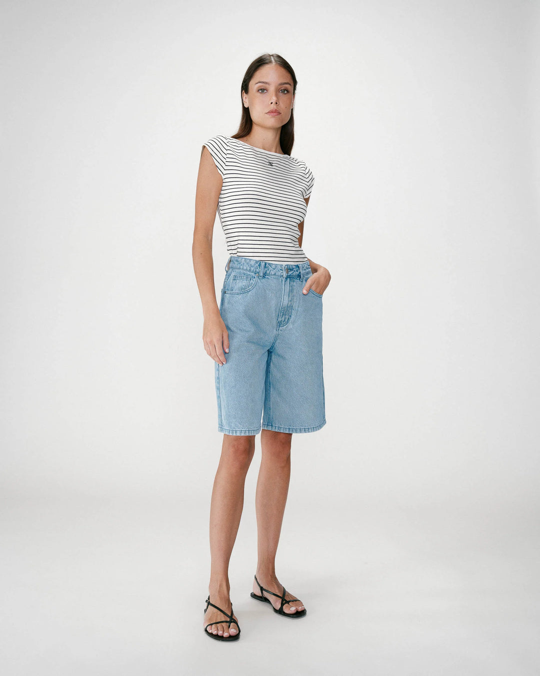 Grace&Mila - denim bermuda WILL-vooraanzicht
