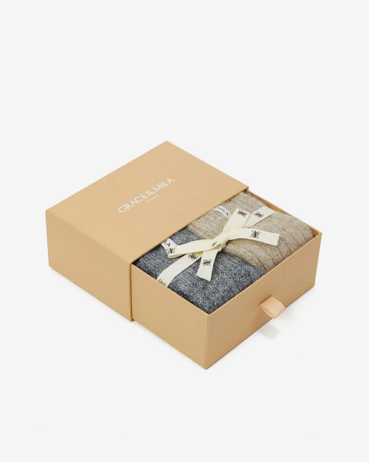 Grace&Mila - wool socks Arlen-zijzicht