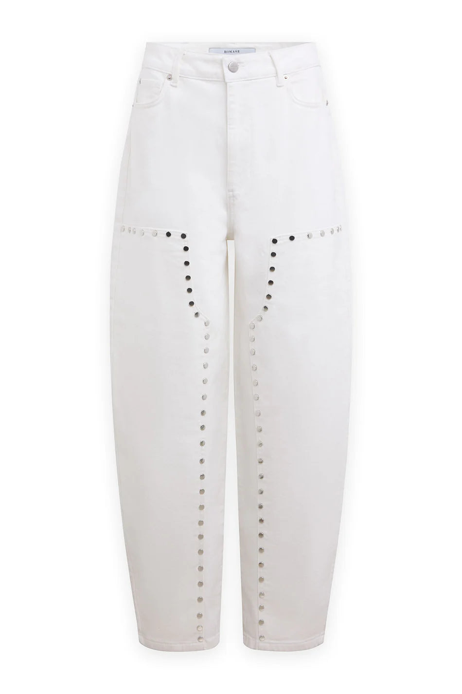 Homage - Barrel jeans with studs-packshot
