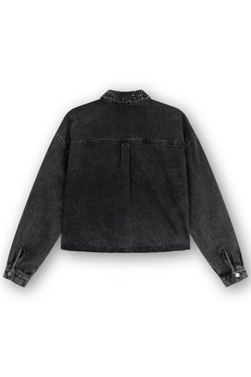Homage - Cropped Oversized Jacket With Strass - achteraanzicht