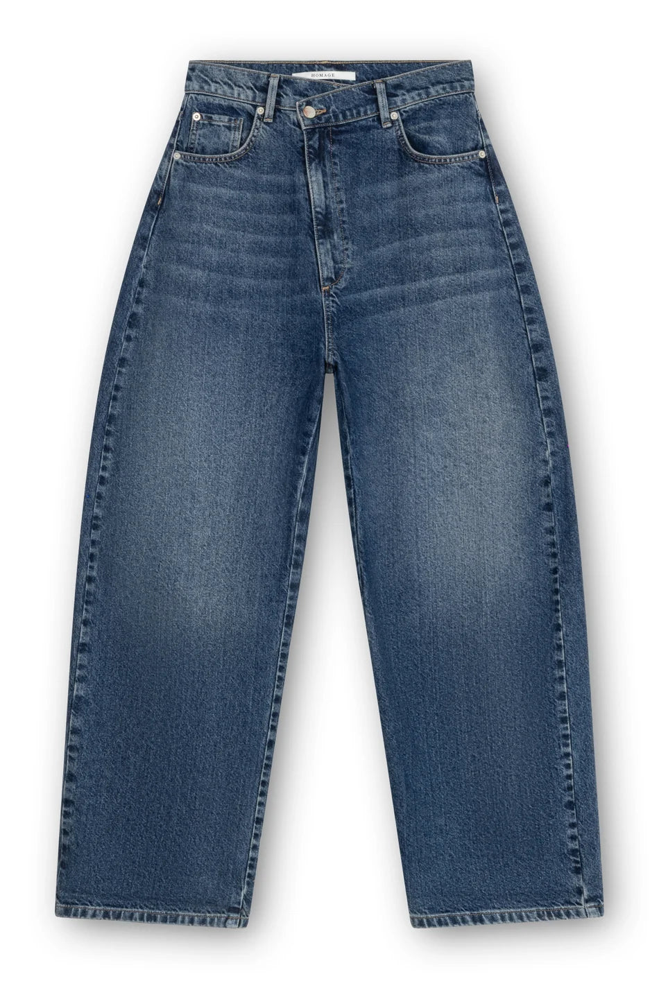Homage - Dean Curved Baggy Jeans With Slanted Fly-packshot