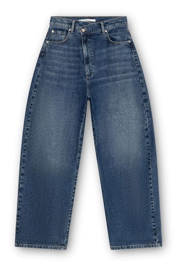 Homage - Dean Curved Baggy Jeans With Slanted Fly-packshot