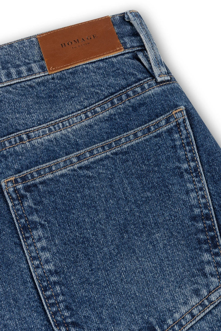Homage - Dean Curved Baggy Jeans With Slanted Fly-detailfoto