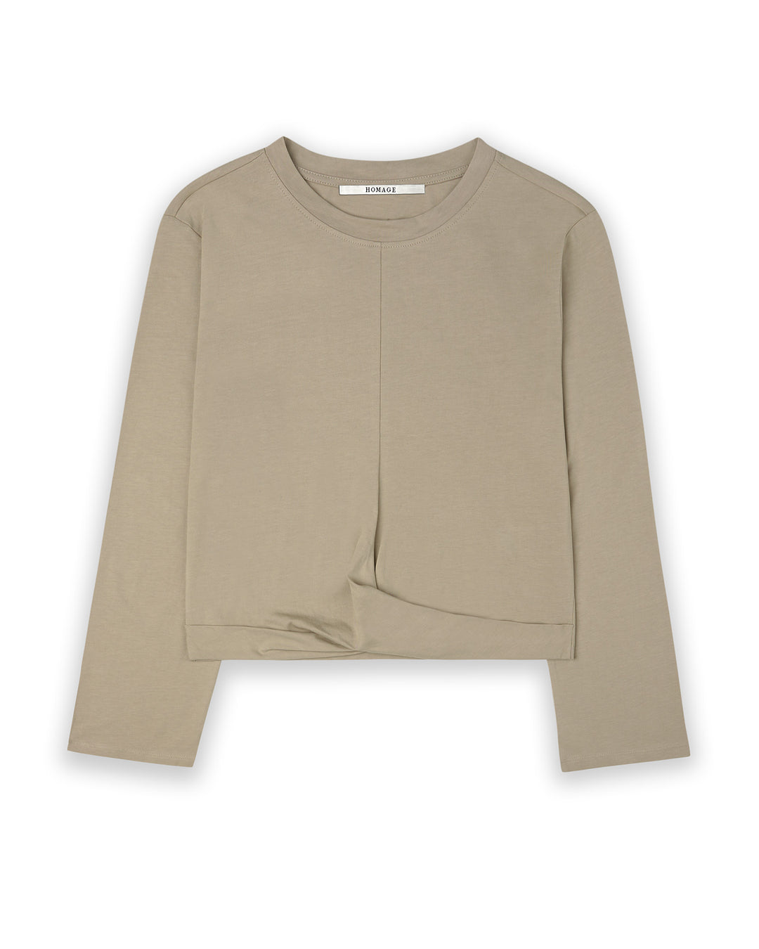 Homage - Longsleeve Tee With Knot Detail-packshot